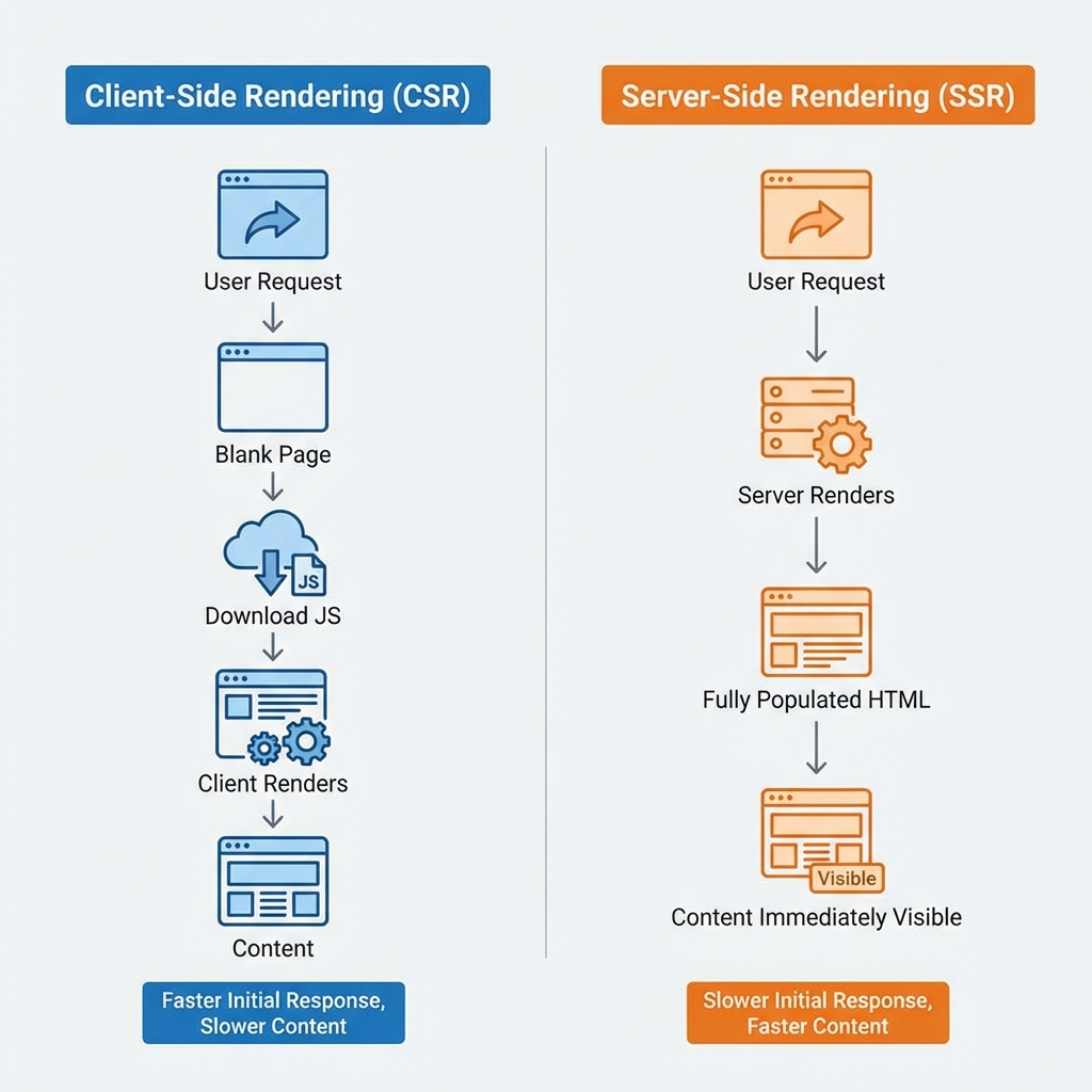 SSR vs CSR Comparison